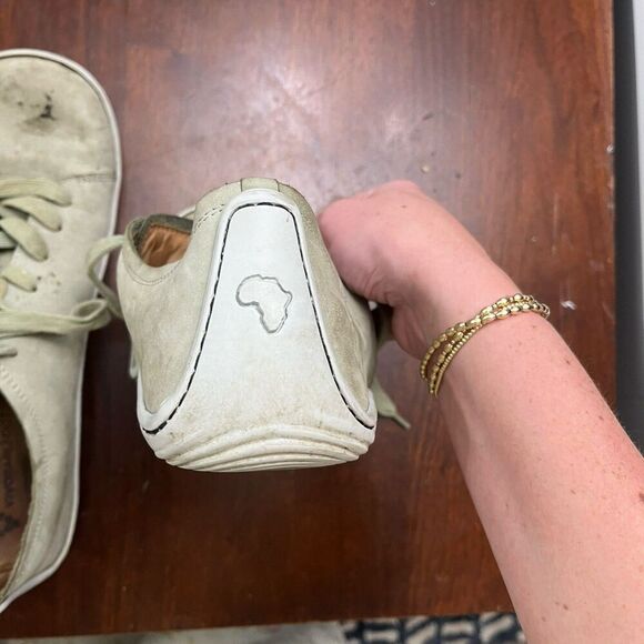 VivoBarefoot Addis Mens Gray Sneakers 11.5 45M Leather Trainer Low Top Lace Up - Picture 5 of 6